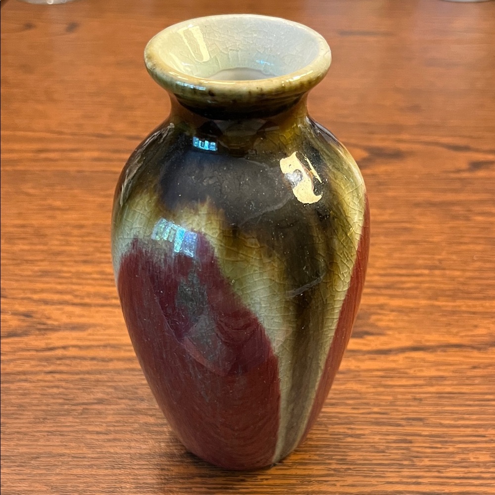 Artisan Multicolor Glazed Vase